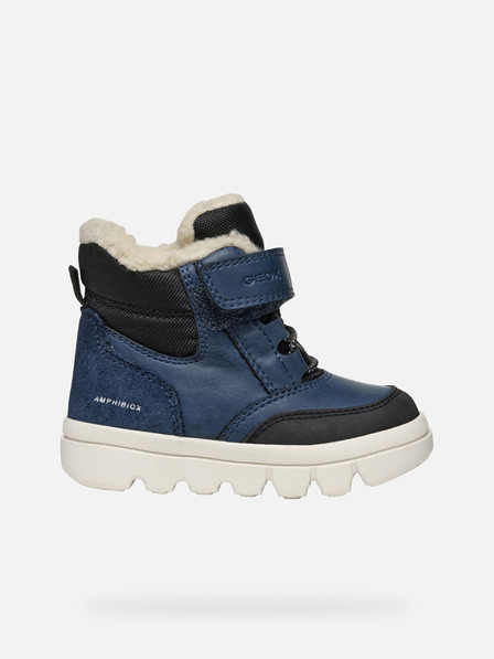 Geox Pantofi de iarnă albaștri pentru băieți Geox Willaboo B Ab