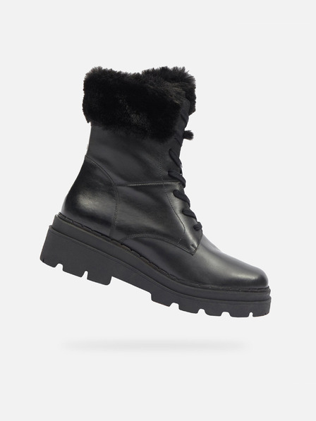 Geox Negru Cizme de gleznă Geox Felleny pentru femei