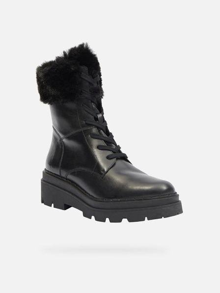 Geox Negru Cizme de gleznă Geox Felleny pentru femei