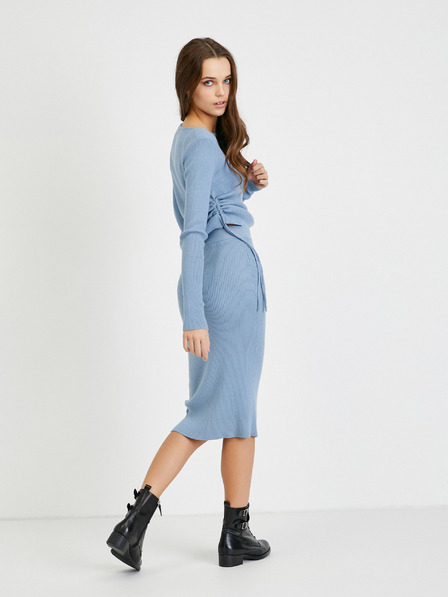 Guess Fustă pulover fără mâneci de culoare albastru deschis Guess Calire