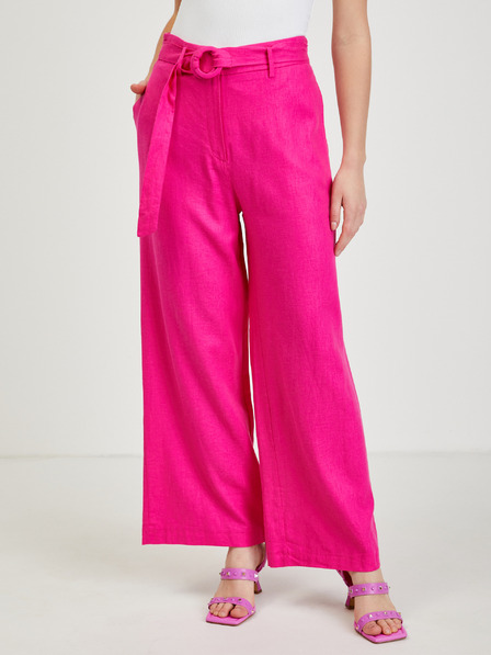 Orsay Pantaloni de damă din în roz închis ORSAY