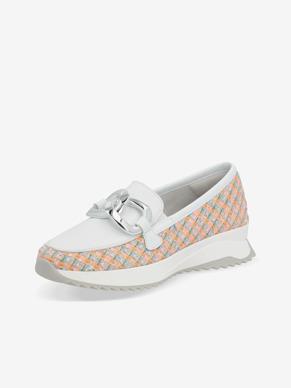 Rieker Mocasini albi pentru femei Rieker