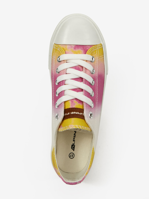 ALPINE PRO Adidași cu model galben și roz pentru femei ALPINE PRO Valera