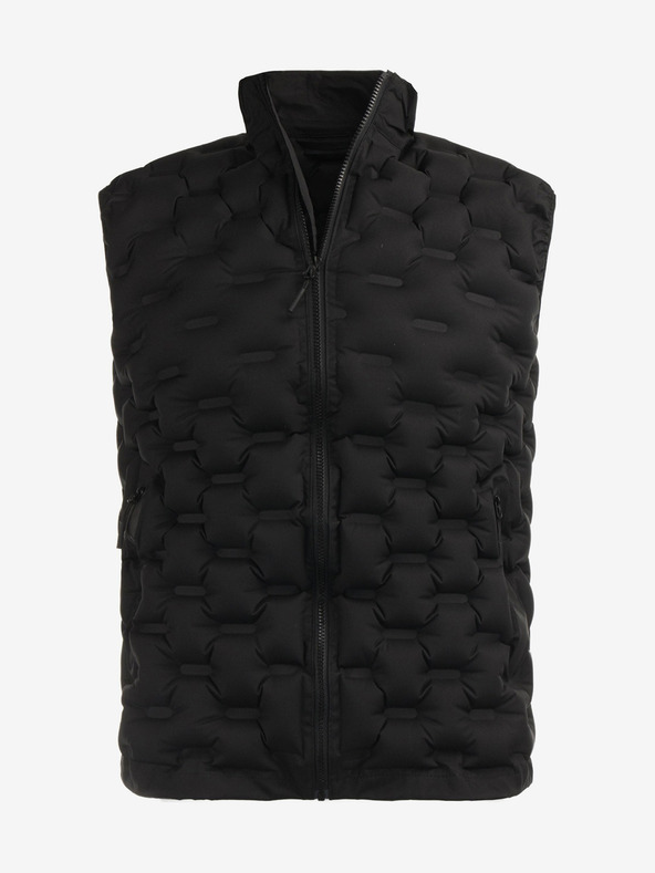 ALPINE PRO Vestă gonflabilă izolată ALPINE PRO HERDEN pentru bărbați, negru
