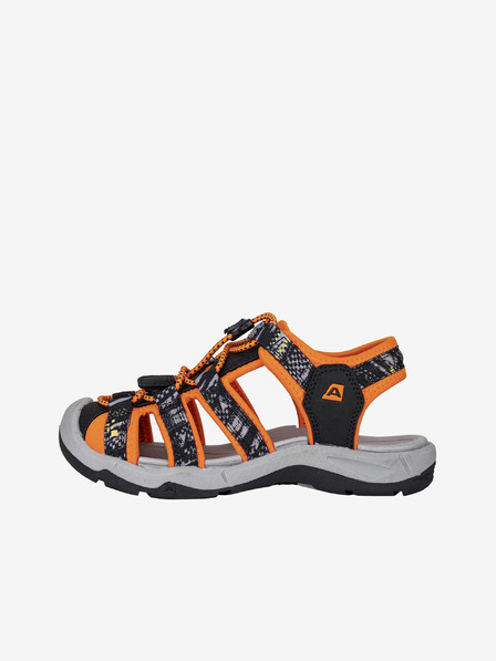 ALPINE PRO Sandale de vară portocalii și negre pentru copii ALPINE PRO GASTER