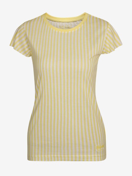 NAX Tricou galben cu dungi pentru femei NAX HUDERA