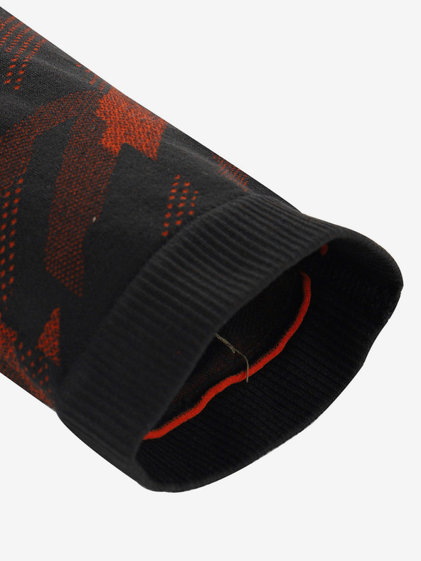 ALPINE PRO Lenjerie de corp funcțională pentru bărbați, neagră și roșie ALPINE PRO CALON