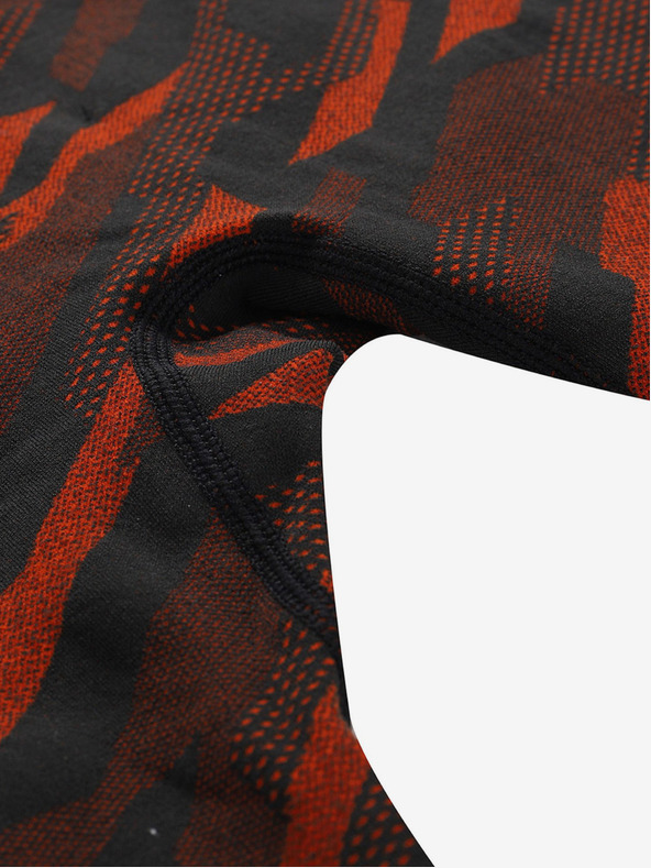 ALPINE PRO Lenjerie de corp funcțională pentru bărbați, neagră și roșie ALPINE PRO CALON