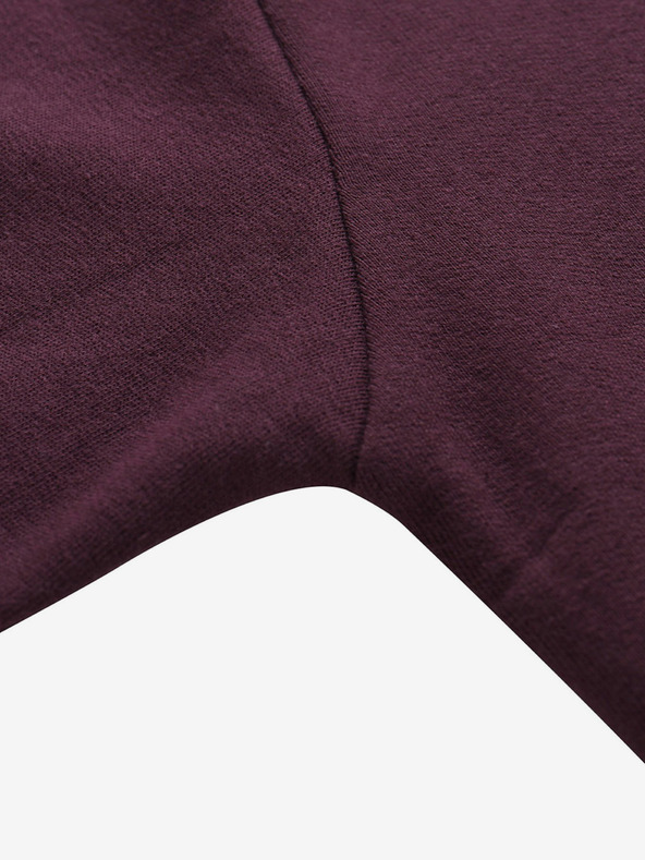 NAX Hanorac basic pentru femei de culoare burgundy NAX Geoca