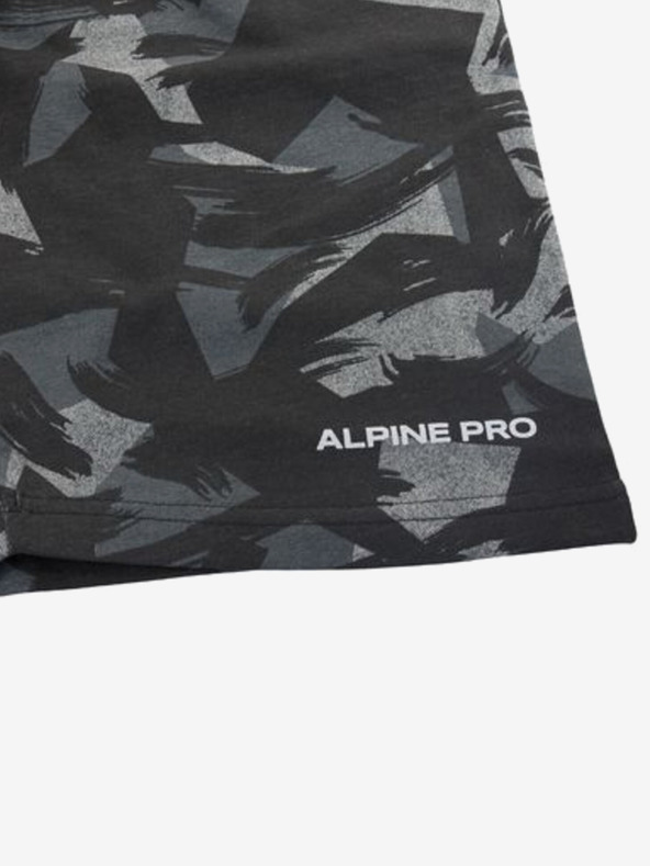 ALPINE PRO Pantaloni negri pentru bărbați ALPINE PRO LOHER