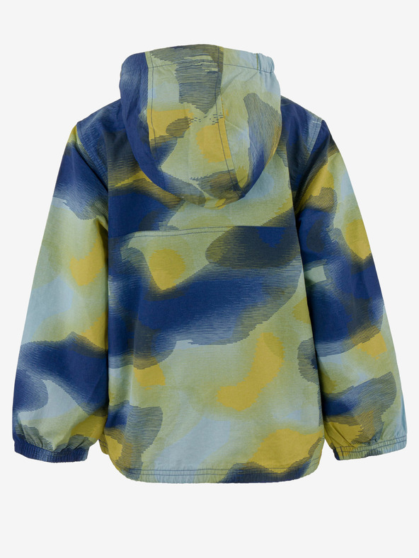 ALPINE PRO Geacă impermeabilă pentru copii, albastru-verde ALPINE PRO GOZERO