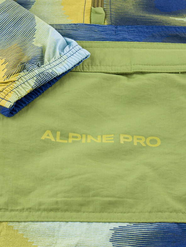 ALPINE PRO Geacă impermeabilă pentru copii, albastru-verde ALPINE PRO GOZERO