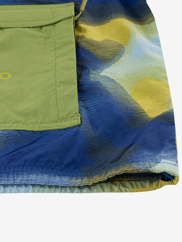 ALPINE PRO Geacă impermeabilă pentru copii, albastru-verde ALPINE PRO GOZERO