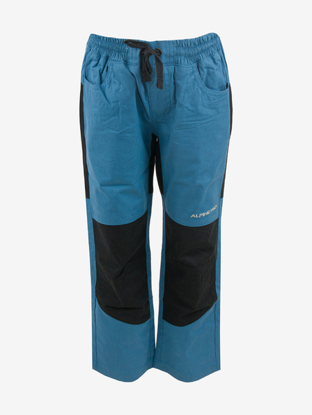 ALPINE PRO Pantaloni sport pentru copii negri și albaștri ALPINE PRO Derako