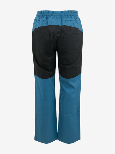 ALPINE PRO Pantaloni sport pentru copii negri și albaștri ALPINE PRO Derako