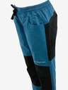 ALPINE PRO Pantaloni sport pentru copii negri și albaștri ALPINE PRO Derako