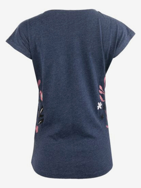 ALPINE PRO Tricou floral roz și albastru pentru femei ALPINE PRO UDAWA