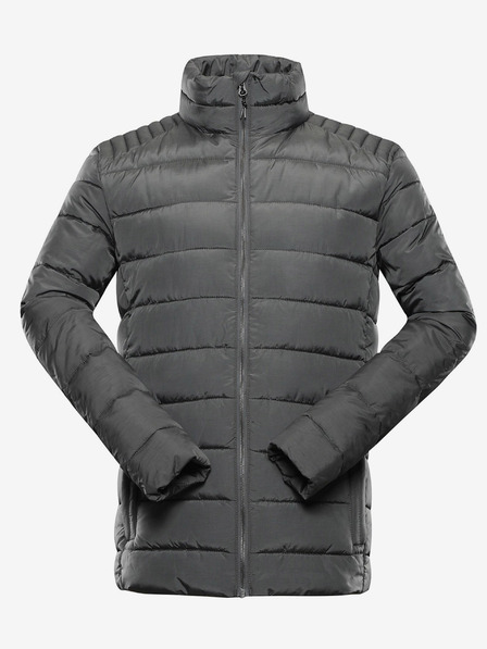 ALPINE PRO Jachetă matlasată de iarnă gri pentru bărbați ALPINE PRO GARAT
