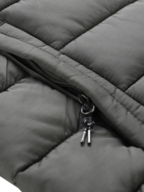 ALPINE PRO Jachetă matlasată de iarnă gri pentru bărbați ALPINE PRO GARAT