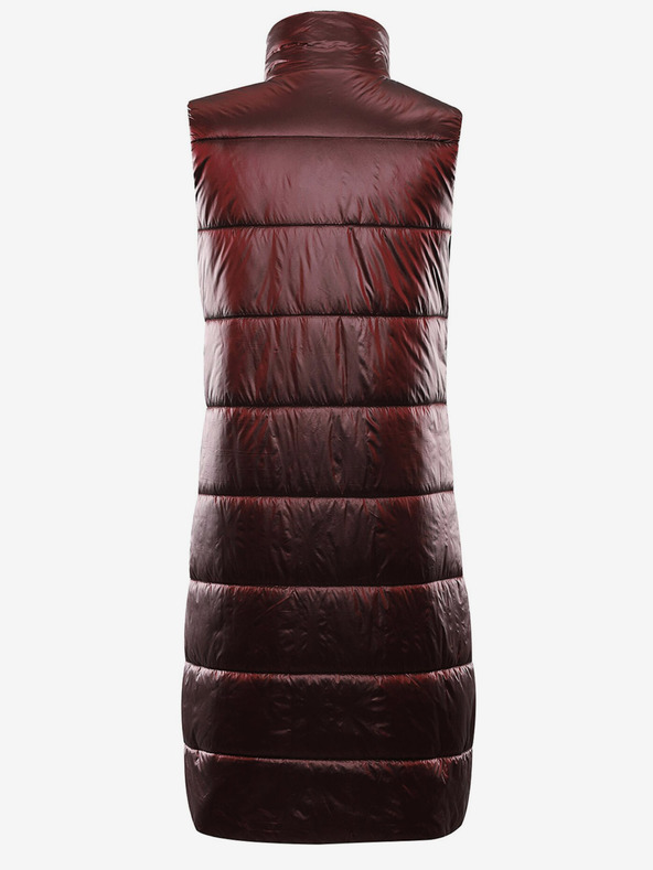 ALPINE PRO Vesta de iarnă matlasată pentru femei, burgundy ALPINE PRO UREFA