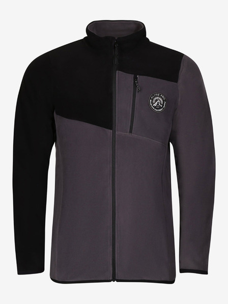 ALPINE PRO Hanorac fleece negru pentru bărbați ALPINE PRO GRES