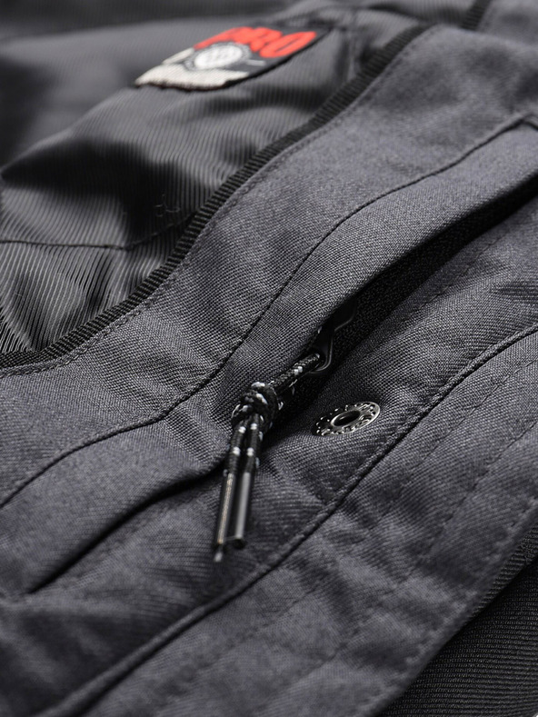 ALPINE PRO Vesta de iarnă matlasată pentru femei, gri închis, cu membrană ALPINE PRO HARDA