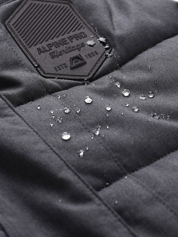 ALPINE PRO Vesta de iarnă matlasată pentru femei, gri închis, cu membrană ALPINE PRO HARDA