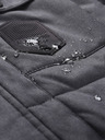 ALPINE PRO Parka de iarnă gri închis pentru bărbați, cu membrană ALPINE PRO HARD