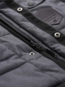 ALPINE PRO Parka de iarnă gri închis pentru bărbați, cu membrană ALPINE PRO HARD