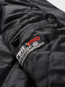 ALPINE PRO Parka de iarnă gri închis pentru bărbați, cu membrană ALPINE PRO HARD