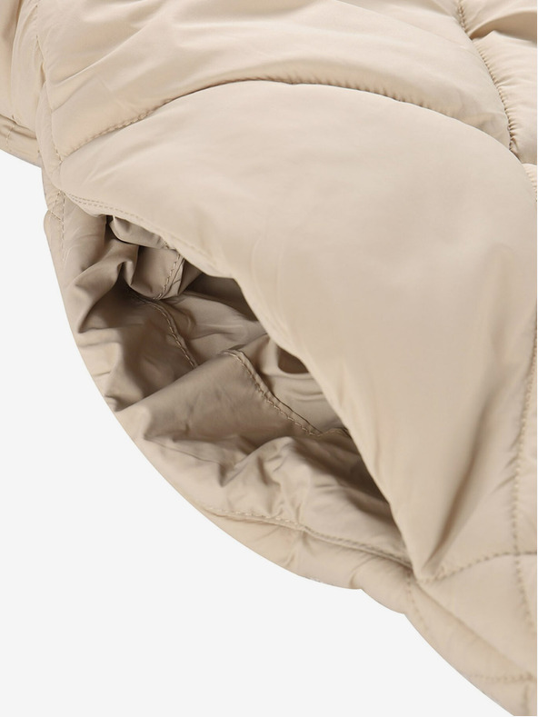 NAX Vestă matlasată de iarnă pentru femei, crem NAX ELEDA