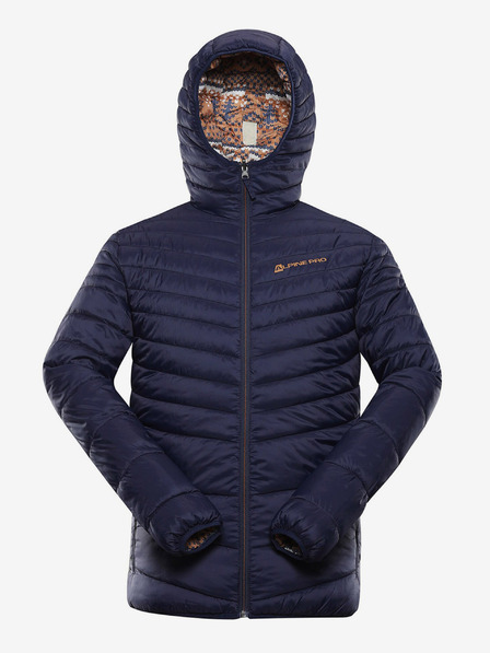 ALPINE PRO Jachetă de iarnă reversibilă pentru bărbați, maro și albastru ALPINE PRO EROM