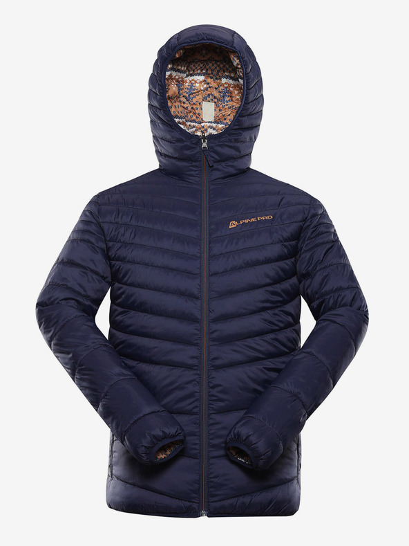 ALPINE PRO Jachetă de iarnă reversibilă pentru bărbați, maro și albastru ALPINE PRO EROM