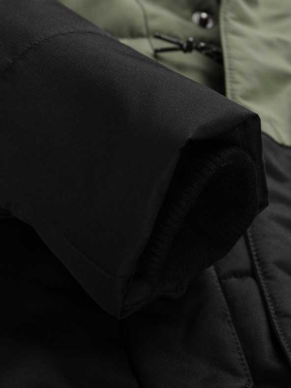 ALPINE PRO Geacă de iarnă pentru copii neagră și verde ALPINE PRO EGYPO