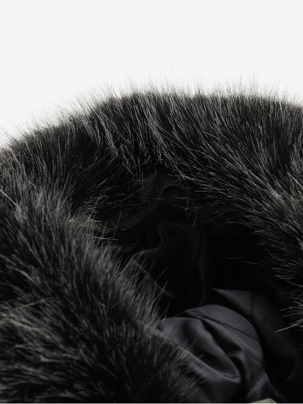 ALPINE PRO Geacă de iarnă pentru copii neagră și verde ALPINE PRO EGYPO