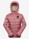 ALPINE PRO Jachetă de iarnă reversibilă pentru copii bej și roz ALPINE PRO EROMO