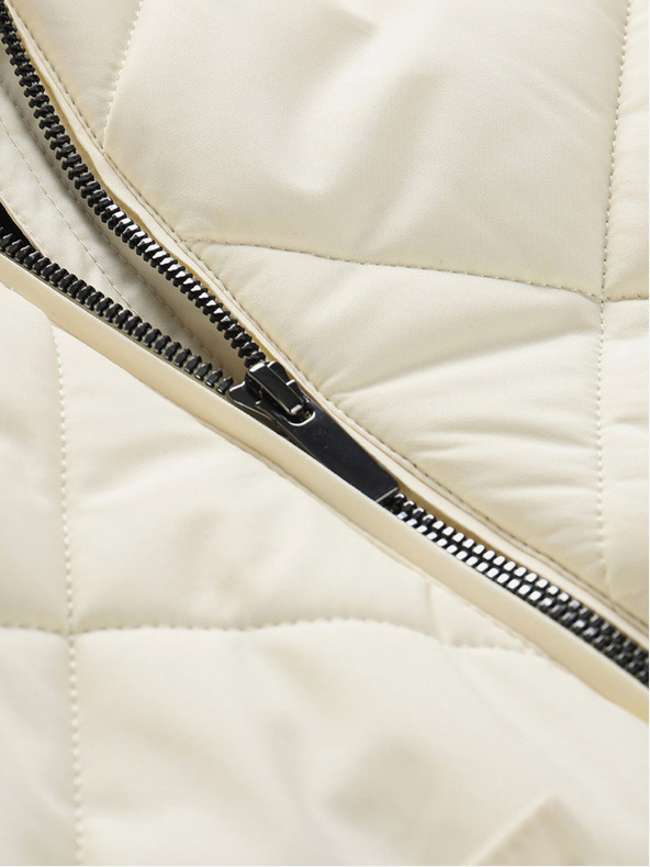 ALPINE PRO Jachetă de iarnă crem pentru femei ALPINE PRO LODERA