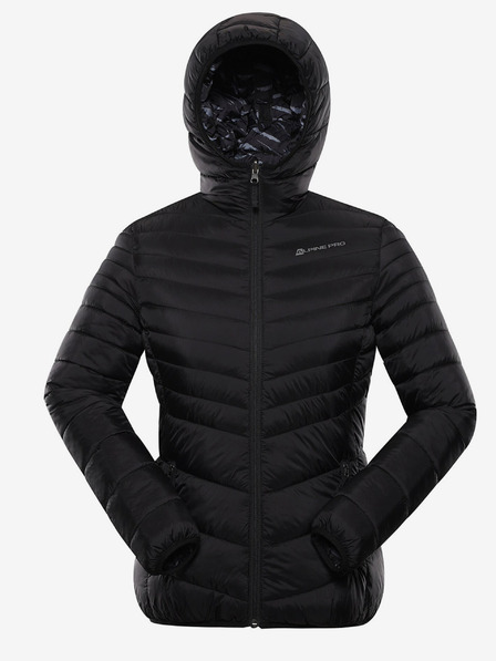 ALPINE PRO Jachetă de iarnă matlasată reversibilă pentru femei, neagră ALPINE PRO EROMA