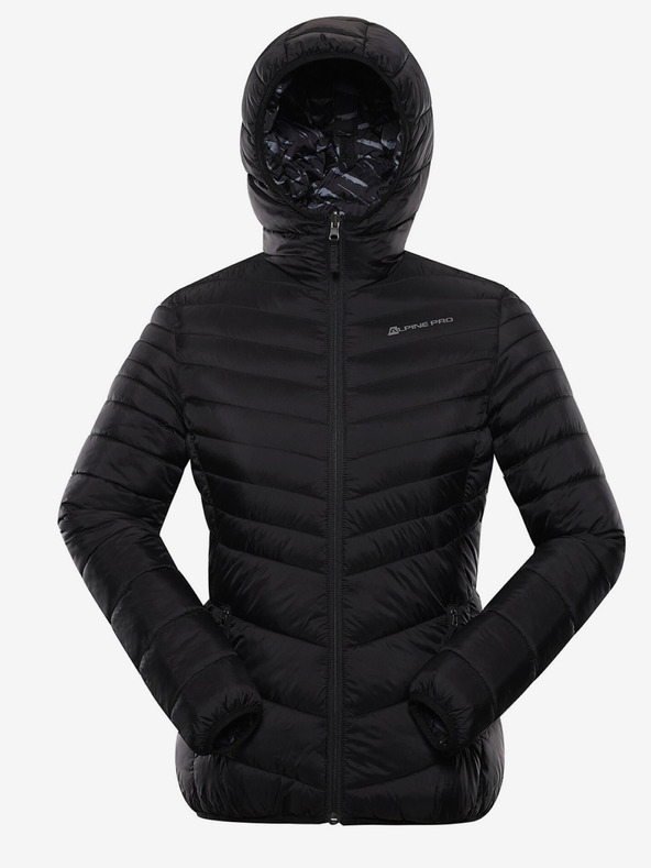 ALPINE PRO Jachetă de iarnă matlasată reversibilă pentru femei, neagră ALPINE PRO EROMA