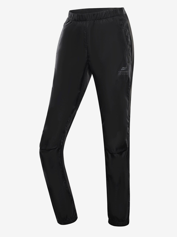 ALPINE PRO Pantaloni sport pentru femei, negri, cu uscare rapidă ALPINE PRO SAMULA