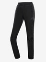 ALPINE PRO Pantaloni sport pentru femei, negri, cu uscare rapidă ALPINE PRO SAMULA