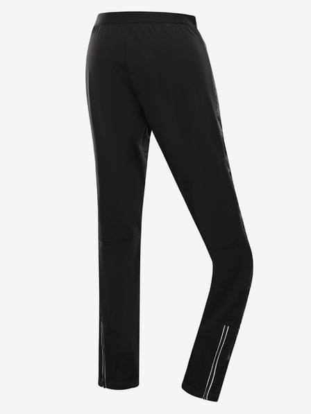 ALPINE PRO Pantaloni sport pentru femei, negri, cu uscare rapidă ALPINE PRO SAMULA