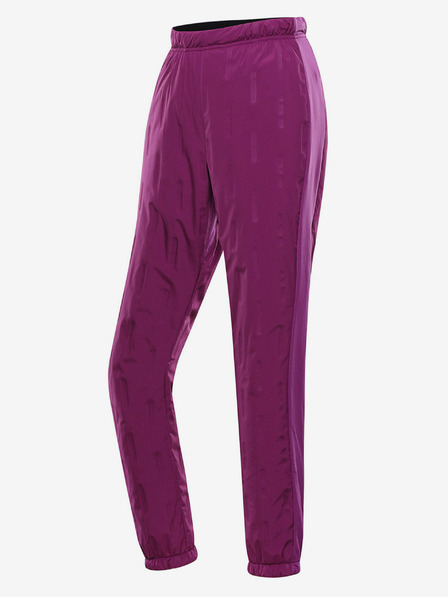 ALPINE PRO Pantaloni sport roz închis pentru femei ALPINE PRO GUBERA