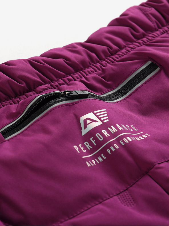 ALPINE PRO Pantaloni sport roz închis pentru femei ALPINE PRO GUBERA