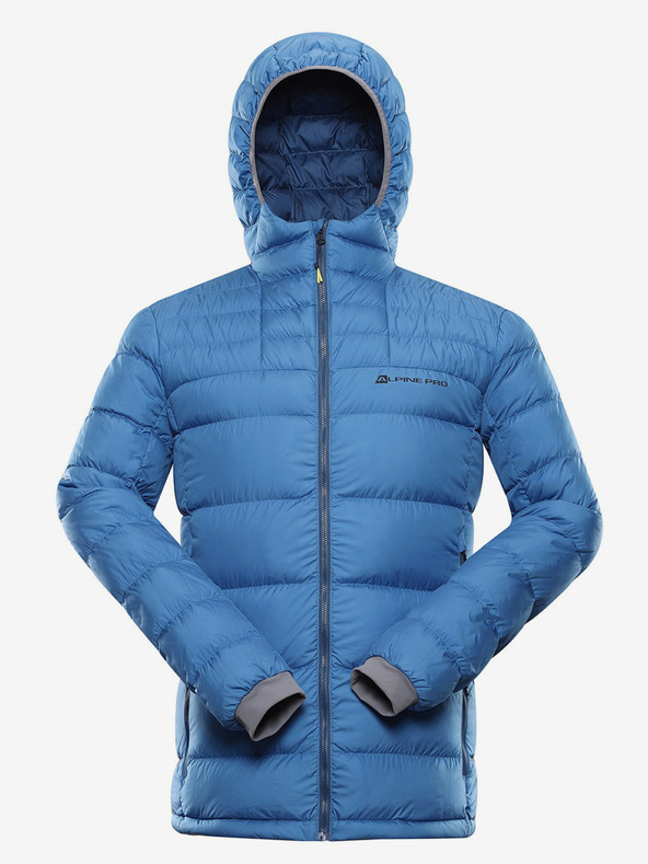 ALPINE PRO Jachetă matlasată de iarnă albastră pentru bărbați ALPINE PRO ROGIT