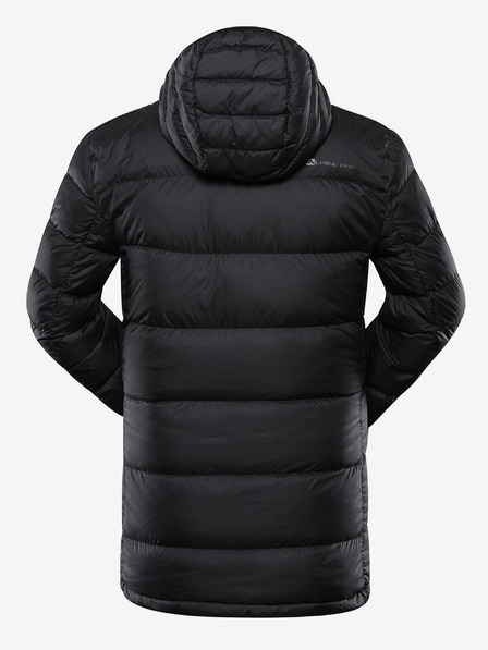 ALPINE PRO Jachetă matlasată de iarnă neagră pentru bărbați ALPINE PRO ROGIT