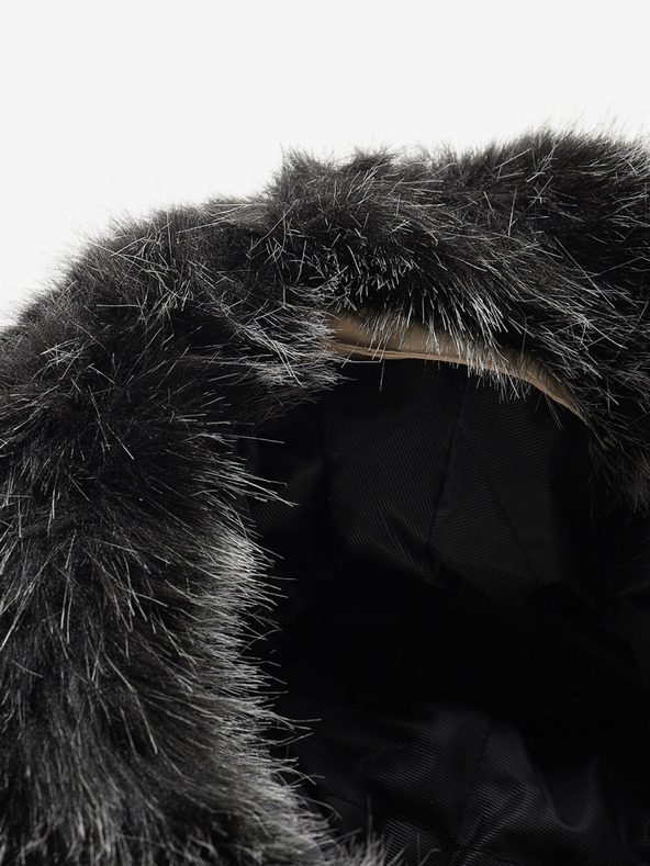 ALPINE PRO Jachetă de iarnă neagră și bej pentru bărbați ALPINE PRO EGYP