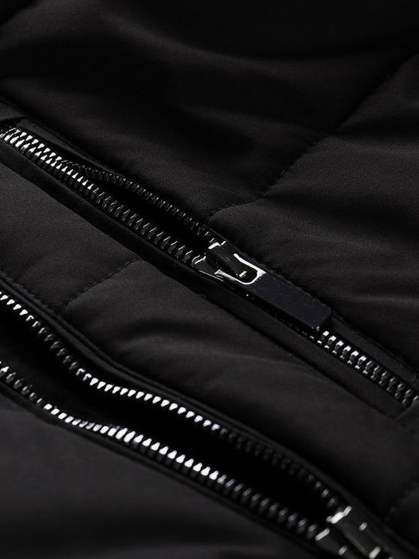 ALPINE PRO Jachetă de iarnă neagră pentru bărbați ALPINE PRO LODER