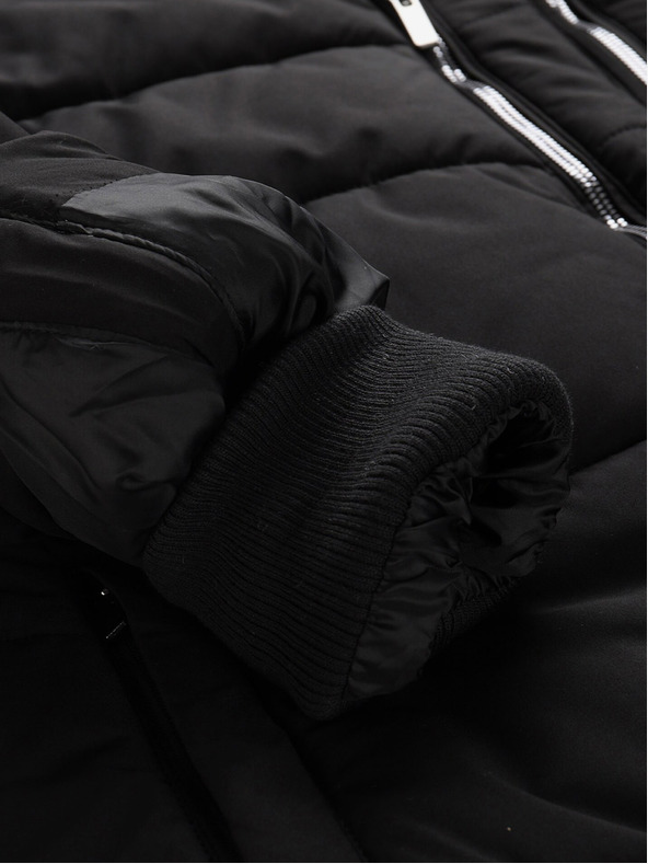 ALPINE PRO Jachetă de iarnă neagră pentru bărbați ALPINE PRO LODER