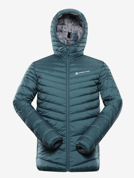 ALPINE PRO Jachetă de iarnă reversibilă pentru bărbați, verde și albă ALPINE PRO EROM